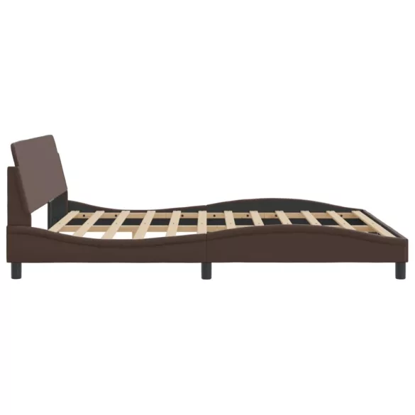 barna műbőr ágykeret Dover 180 x 200 cm