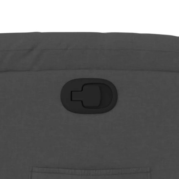 sötétszürke szövet dönthető fotel