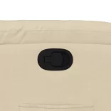 krémszínű szövet dönthető fotel