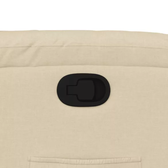 krémszínű szövet dönthető fotel