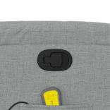 világosszürke szövet dönthető masszázsfotel