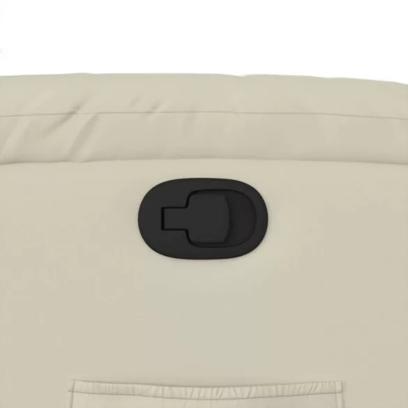 krémszínű műbőr dönthető fotel