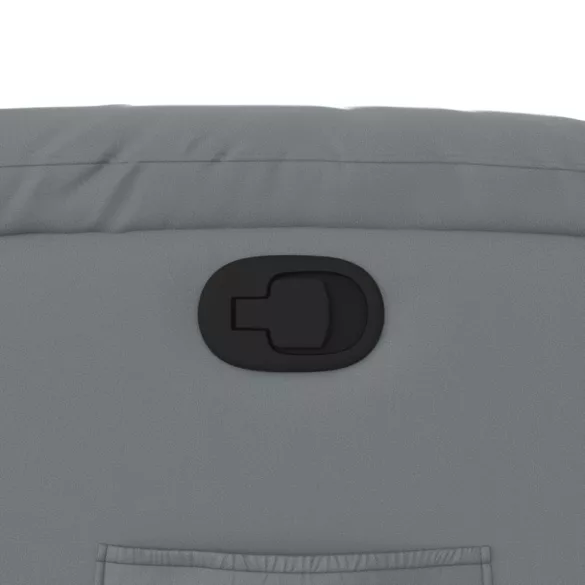 szürke műbőr dönthető fotel