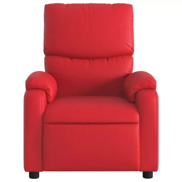 piros műbőr dönthető fotel