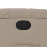 kávészínű műbőr dönthető fotel