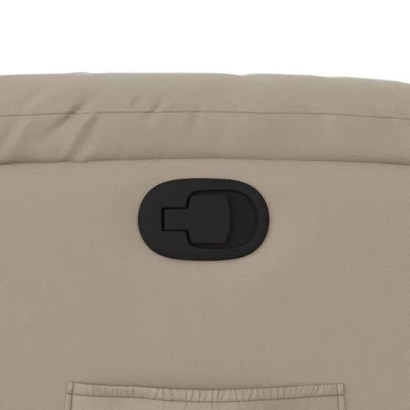 kávészínű műbőr dönthető fotel