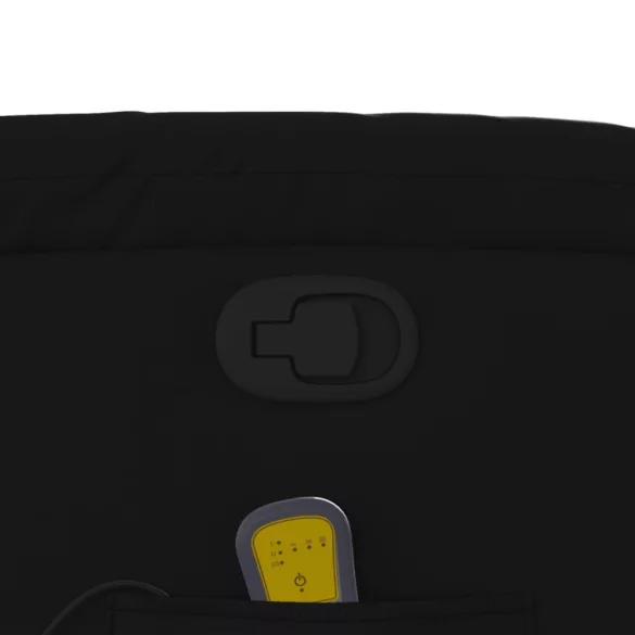 fekete műbőr dönthető masszázsfotel