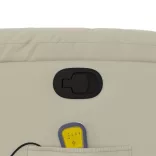 krémszínű műbőr dönthető masszázsfotel