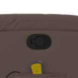 barna műbőr dönthető masszázsfotel