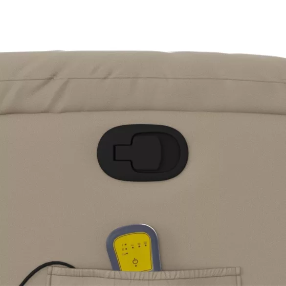 kávészínű műbőr dönthető masszázsfotel