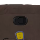 barna mikroszálas szövet dönthető masszázsfotel