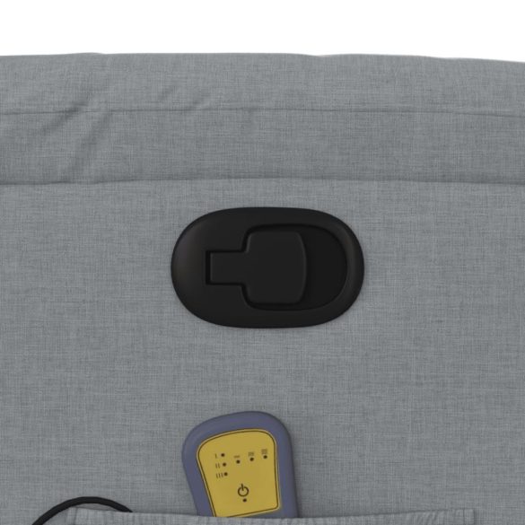 világosszürke szövet dönthető masszázsfotel