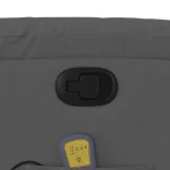 sötétszürke szövet dönthető masszázsfotel