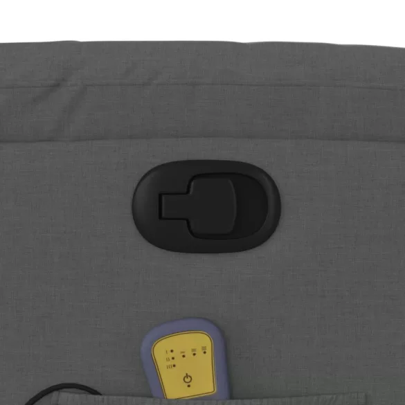 sötétszürke szövet dönthető masszázsfotel