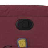 bordó dönthető szövet masszázsfotel