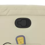 krémszínű műbőr dönthető masszázsfotel