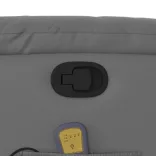 szürke műbőr dönthető masszázsfotel