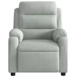 világosszürke bársony dönthető fotel