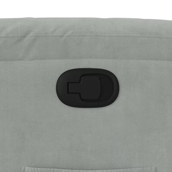 világosszürke bársony dönthető fotel