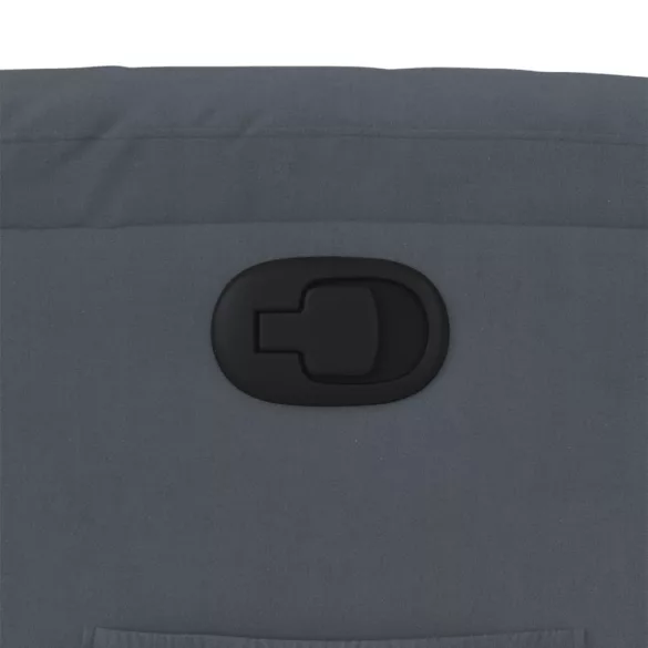 sötétszürke bársony dönthető fotel