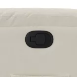 krémszínű bársony dönthető fotel