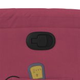 bordó bársony dönthető masszázsfotel