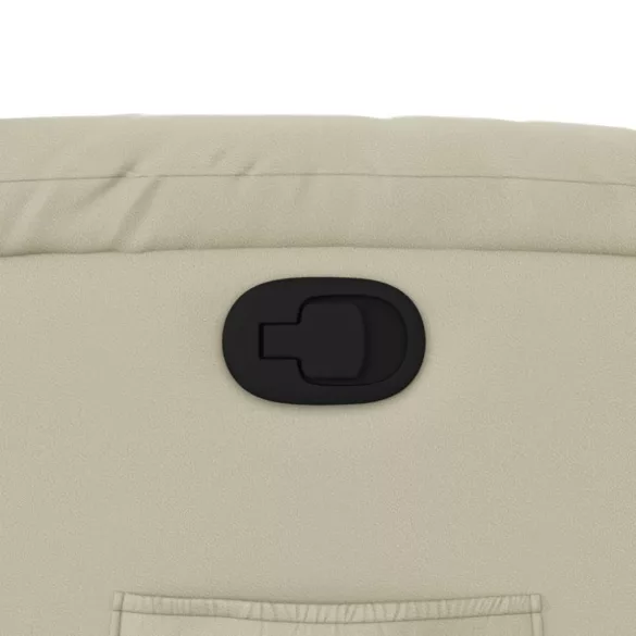 krémszínű műbőr dönthető fotel