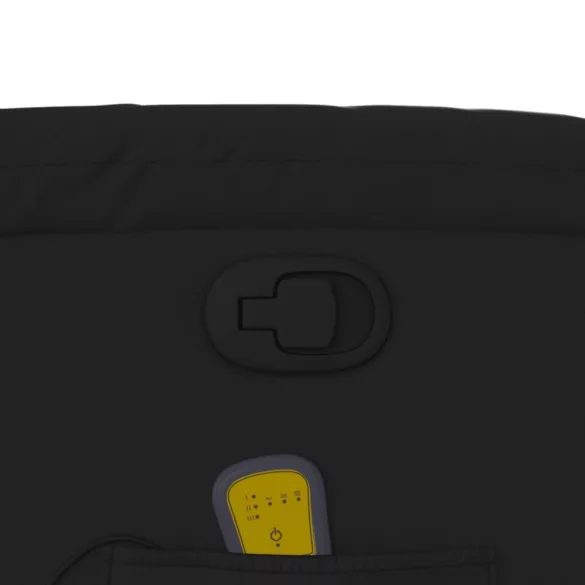 fekete műbőr dönthető masszázsfotel