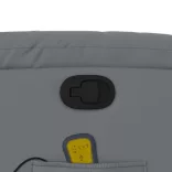 szürke műbőr dönthető masszázsfotel