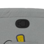 világosszürke szövet dönthető masszázsfotel