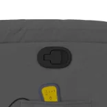 sötétszürke szövet dönthető masszázsfotel