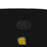 fekete szövet dönthető masszázsfotel