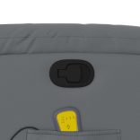 szürke műbőr dönthető masszázsfotel