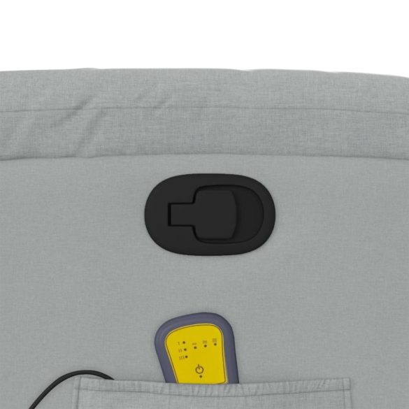 világosszürke szövet dönthető masszázsfotel