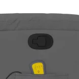 sötétszürke szövet dönthető masszázsfotel