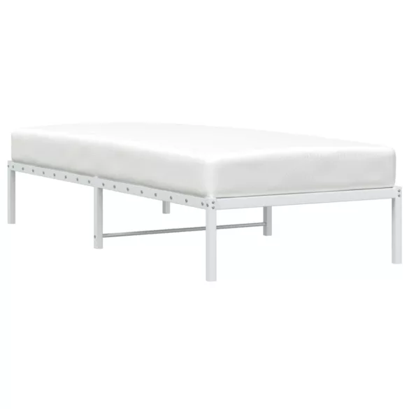 fehér fém ágykeret 90x190 cm