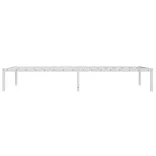 fehér fém ágykeret 100x190 cm