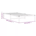 fehér fém ágykeret 107x203 cm