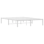 fehér fém ágykeret 140 x 190 cm