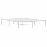 fehér fém ágykeret 160 x 200 cm