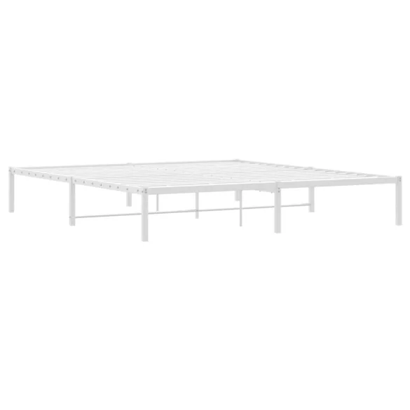 fehér fém ágykeret 180 x 200 cm