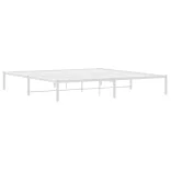 fehér fém ágykeret 193 x 203 cm