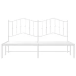 fehér fém ágykeret fejtámlával 180 x 200 cm