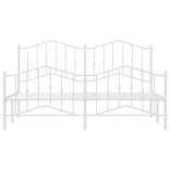 fehér fém ágykeret fej- és lábtámlával 183 x 213 cm