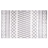 fekete-fehér mosható szőnyeg 120 x 170 cm