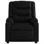 fekete műbőr dönthető masszázsfotel