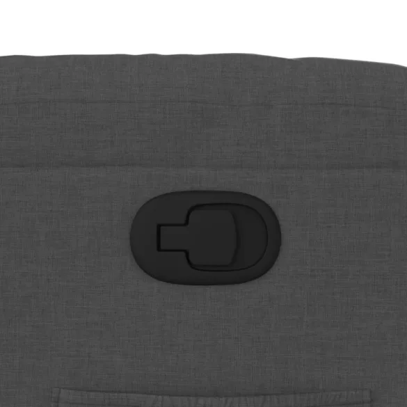 sötétszürke szövet dönthető fotel