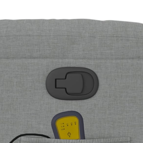 világosszürke szövet dönthető masszázsfotel