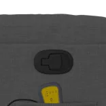 sötétszürke szövet dönthető masszázsfotel