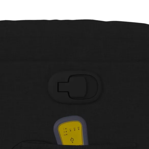 fekete szövet dönthető masszázsfotel